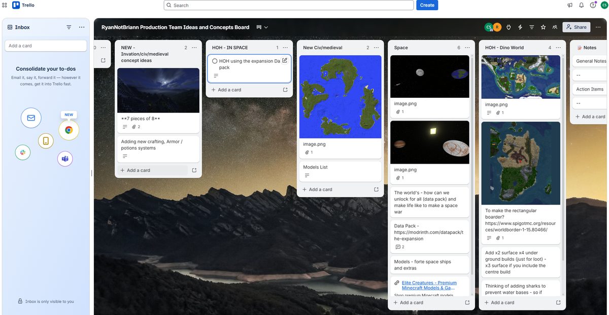 Planning evidence screenshot